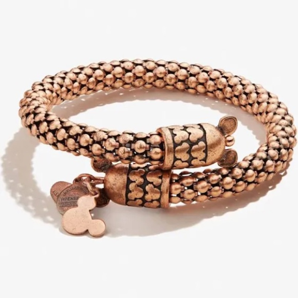 Alex and Ani Disney Gift of Wisdom Wrap Bracelet in Rose Gold